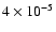 $4\times
10^{-5}$