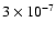 $3\times 10^{-7}$