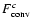 $F_{\rm conv}^{{c}}$