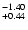 $^{\rm -1.40}_{+0.44}$