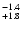 $^{\rm -1.4}_{+1.8}$