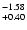 $^{\rm -1.58}_{+0.40}$