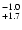 $^{\rm -1.0}_{+1.7}$