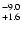 $^{\rm -9.0}_{+1.6}$