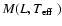 $M(L,\mbox{$T_{\rm eff}$ })$