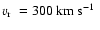 $\mbox{$v_{\rm r}$ }=
300~\mbox{km~s$^{-1}$ }$