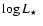 $\log \mbox{$L_{\star}$ }$