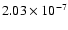 $2.03\times 10^{-7}$