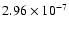 $2.96\times 10^{-7}$