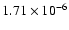 $1.71\times 10^{-6}$