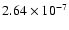 $2.64\times 10^{-7}$