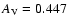 $A_{\rm V}=0.447$