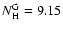 $N_{\rm H}^{\rm G}=9.15$
