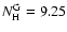 $N_{\rm H}^{\rm G}=9.25$