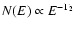 $N(E) \propto E^{-\Gamma_2}$