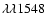 $\lambda\lambda 1548$