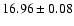 $16.96 \pm 0.08$