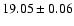 $19.05 \pm 0.06$