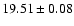 $19.51 \pm 0.08$