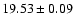 $19.53 \pm 0.09$