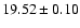 $19.52 \pm 0.10$