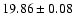 $19.86 \pm 0.08$