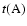 $t(\rm A)$