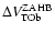 $\Delta V^{\rm ZAHB}_{\rm TOb}$