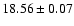 $18.56\pm0.07$