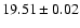 $19.51\pm0.02$