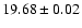 $19.68\pm0.02$