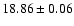 $18.86\pm0.06$