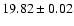 $19.82\pm0.02$