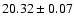 $20.32\pm0.07$