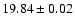 $19.84\pm0.02$