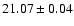 $21.07\pm0.04$