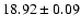 $18.92\pm0.09$