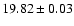 $19.82\pm0.03$