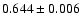 $0.644\pm0.006$