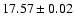 $17.57\pm0.02$