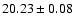 $20.23\pm0.08$