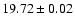 $19.72\pm0.02$