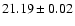 $21.19\pm0.02$