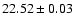 $22.52\pm0.03$