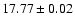 $17.77\pm0.02$