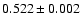 $0.522\pm0.002$