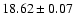 $18.62\pm0.07$