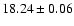 $18.24\pm0.06$