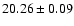 $20.26\pm0.09$