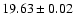 $19.63\pm0.02$